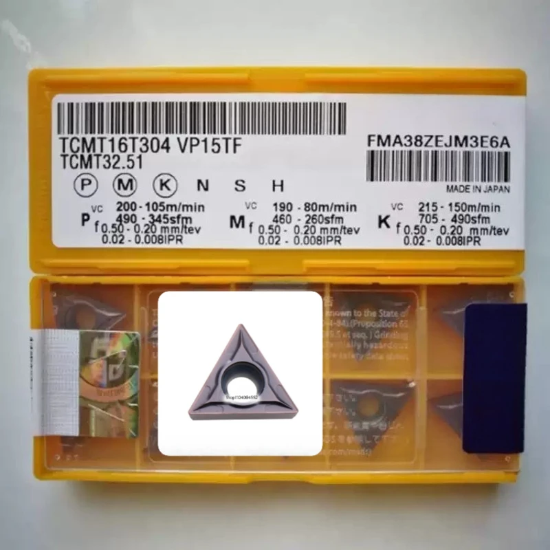 

100% Original Genuine Japanese CNC Carbide Inserts TCMT16T304 MM TCMT16T304-MM VP15TF MP7035 Quality Assurance