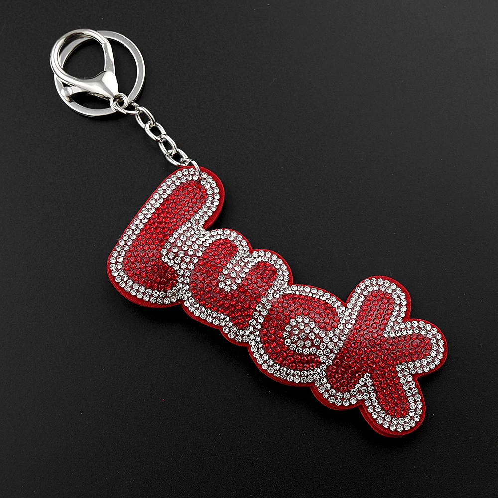 Glücksbringer-Schlüsselanhänger für Damen und Herren, voller Kristall-Strass, bringt Glück, weiblicher Taschenanhänger, Schlüsselanhänger, Schmuck, Geburtstagsgeschenke – Detail 4