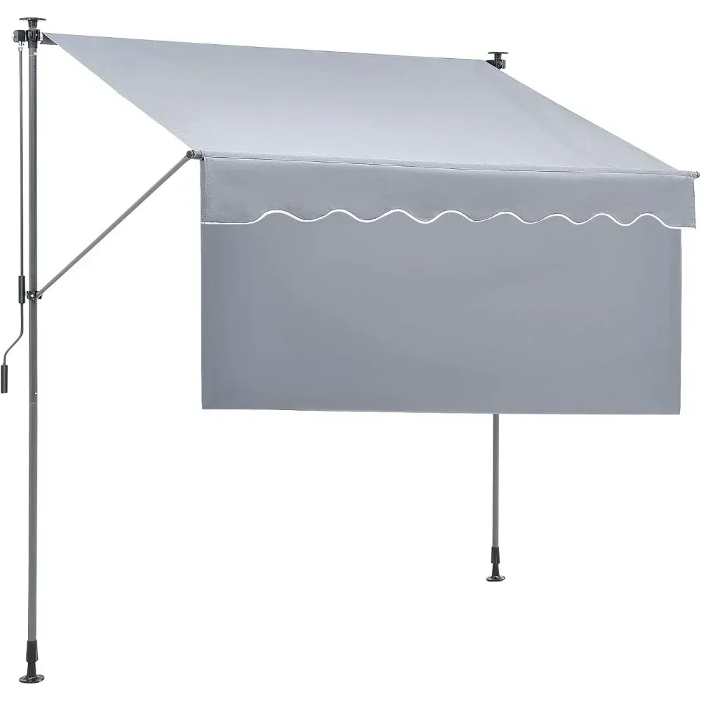 For Outdoor Retractable Terrace Awning Tent Garden Shed Balcony Pergola Suitable for Backyard Gazebo Shade