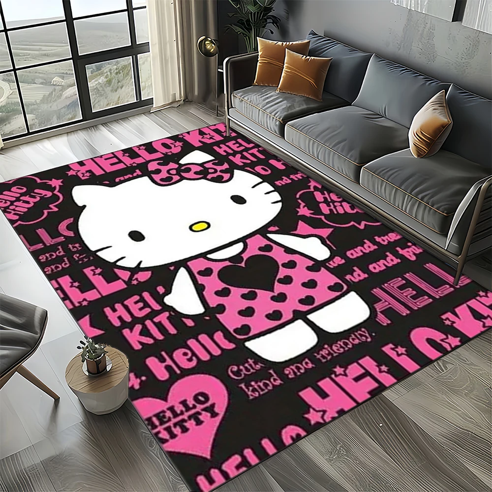 Hello Kitty Sanrio tapete bonito dos desenhos animados, tapete menina, sala  de estar, quarto, decoração de casa, antiderrapante para sofá, presente  para criança - AliExpress, image size:1000x1000
