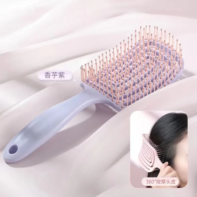 Relaxing Massage Comb Hollow Out Detangling Hair Brush Scalp Massage Combs Fast Blow Drying Detangler Hair Styling Tools