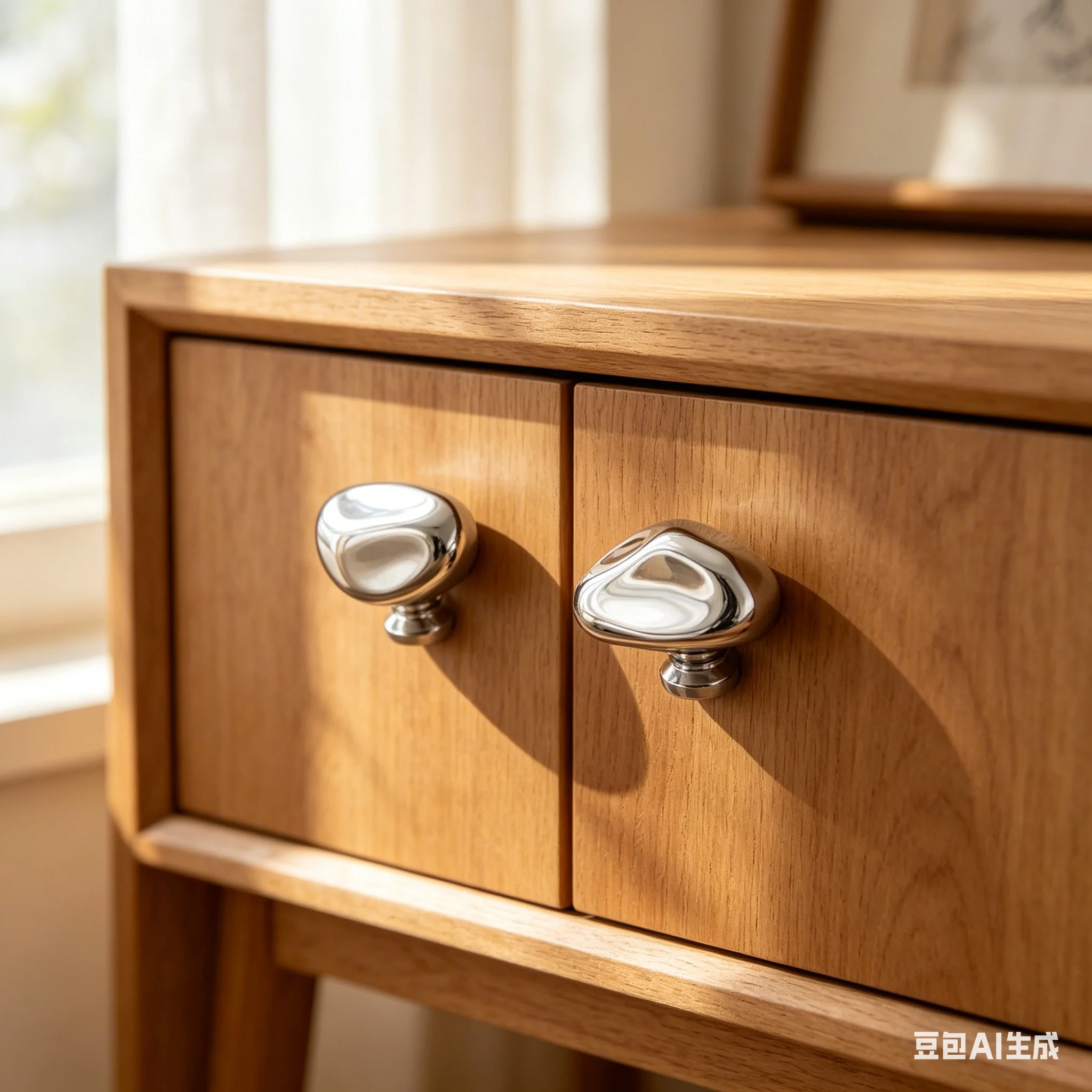 1Pcs Simple Wardrobe Door Drawer Cabinet Bright Silver Handle New Chinese Furniture Single Hole Small Handle