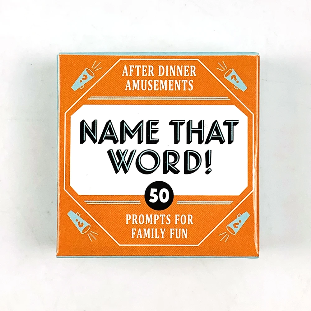 بطاقات ألعاب صغيرة الحجم "اسم تلك الكلمة! "51 قطعة من لعبة الورق لعبة بطاقات تجميع الأسرة لعبة التخييم على شكل زهرة قلب حقيقية
