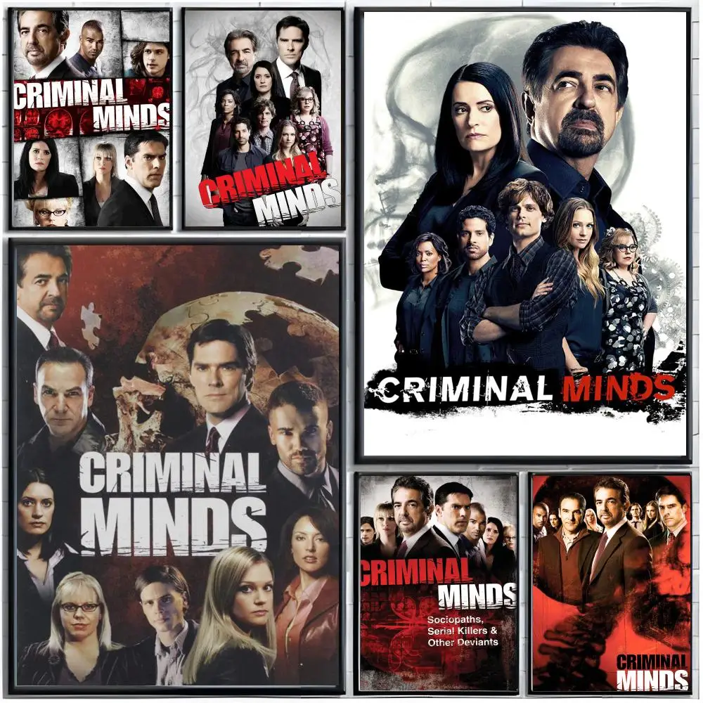 Crime Thriller N-New TV Series Criminal Minds Poster Modern Wall Art Home Decor Living Room Decorative Print Unframed