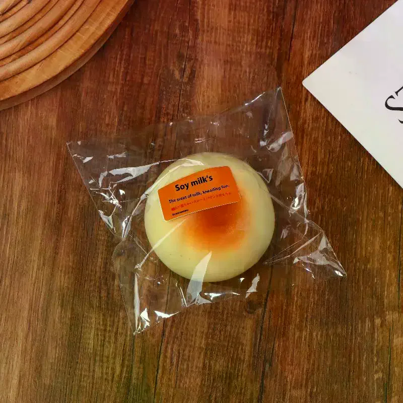 1/2개 시뮬레이션 빵 스퀴즈 장난감 귀여운 느린 반동 스트레스 해소 장난감 부드러운 장난감 어린이 및 성인용 창의적 디컴프레션 선물