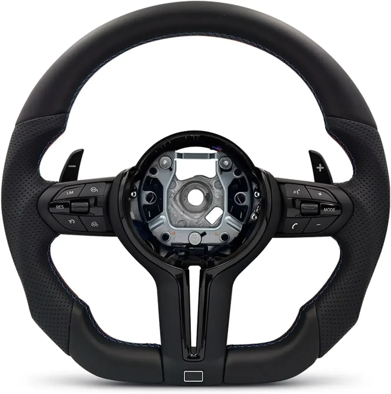 M-Sport Stering Wheel Compatible With BMW F01 F10 F11 F12 X5 F15 X6 F16 F20-F23 F25 F26 F30 F31-F36 M3 F80(D Bottom-M5)