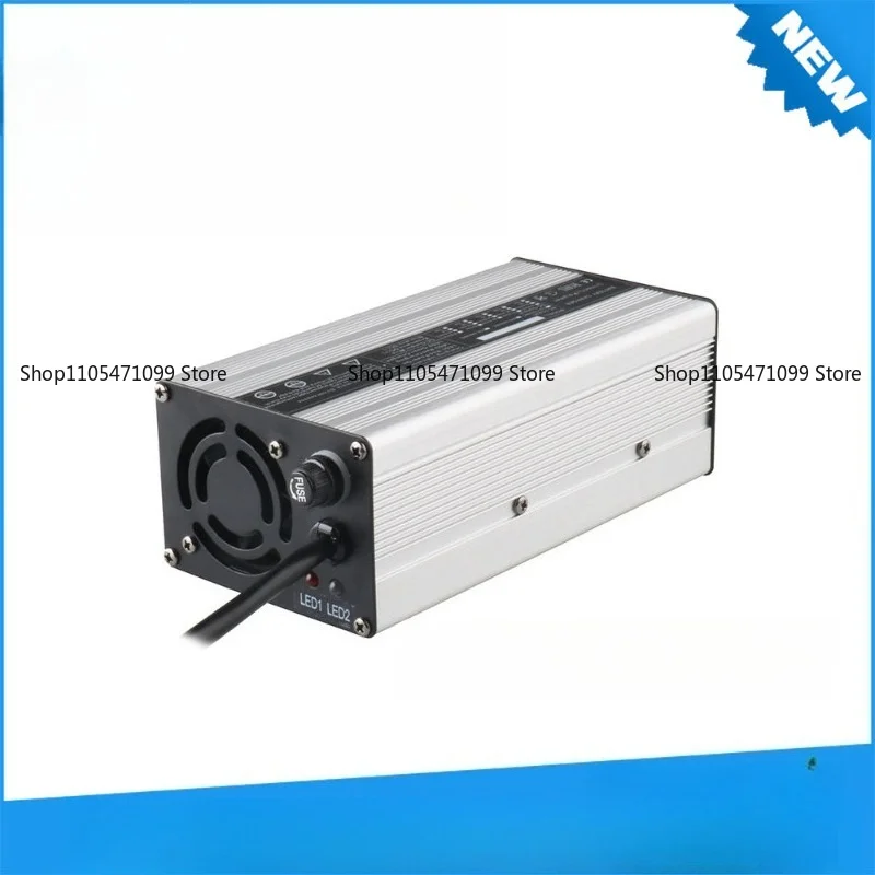 DL-400W 29.4V12A Charger 7S 24V Lithium Battery Smart Charger, Aluminum Case, with Switching Fan