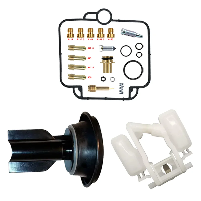 DR650 DR650R DR650S DR650RS DR650RSE 1990-1995 Kit di riparazione carburatore Parti del galleggiante dello stantuffo
