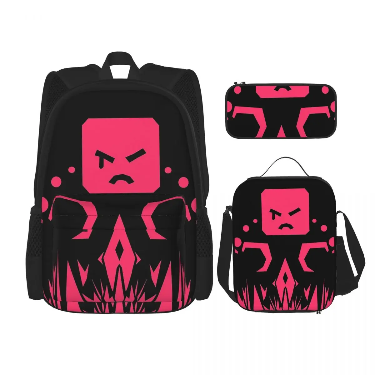 Just Shapes And Beats Blixer Backpacks Boys Girls Bookbag Children School Bags Kids Rucksack Lunch Bag Pen Bag Three-Piece Set