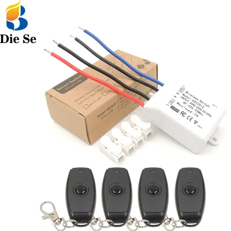 

Diese 433Mhz Universal Wireless Remote Control Switch AC 220V 1 CH RF Relay Receiver Module & Remote Transmitter DIY controller