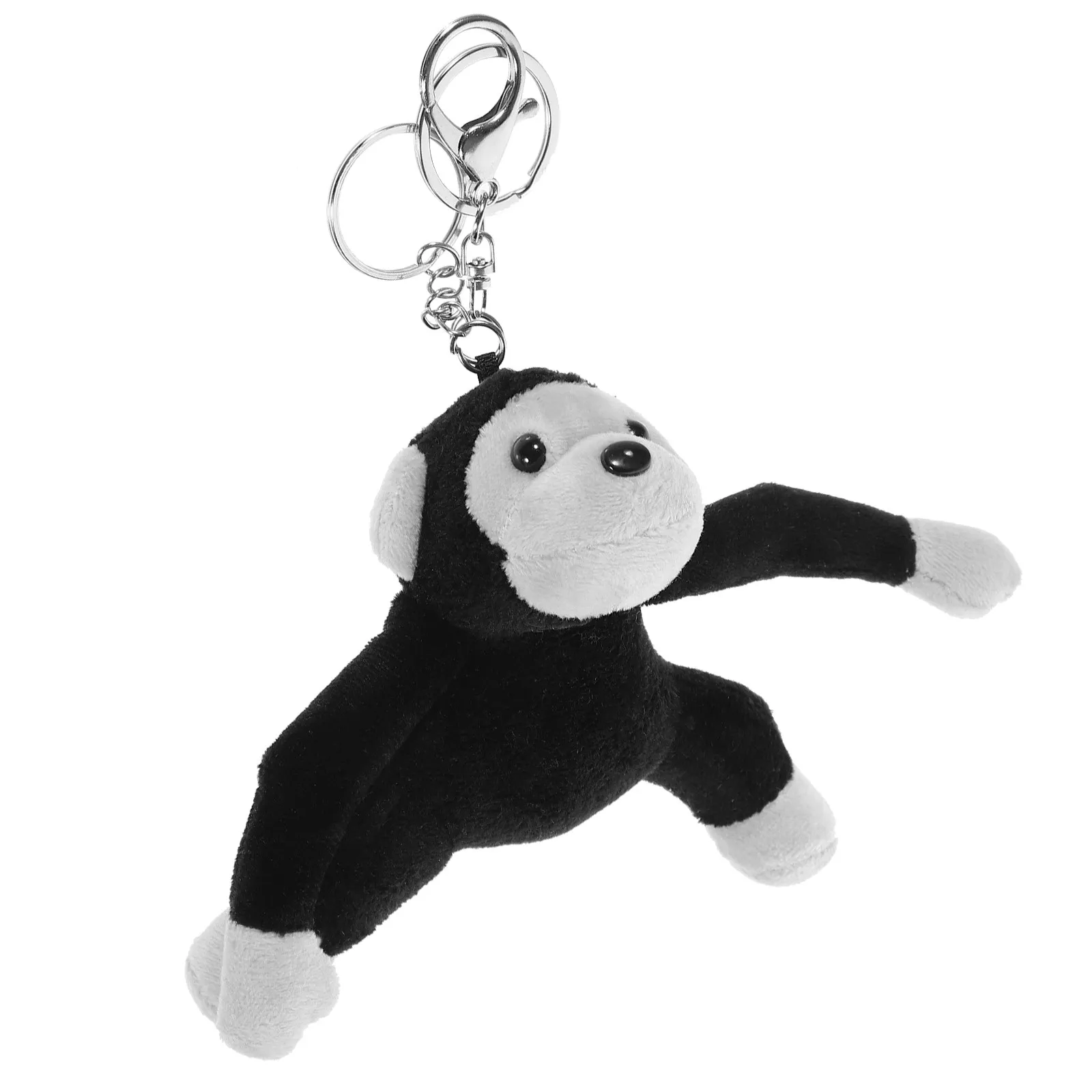 

Gorilla Keychain Stuffed Animal Cute Soft Pendant Key Ring Bag Charm Car Decor Backpack Hanging Ornament Keychain