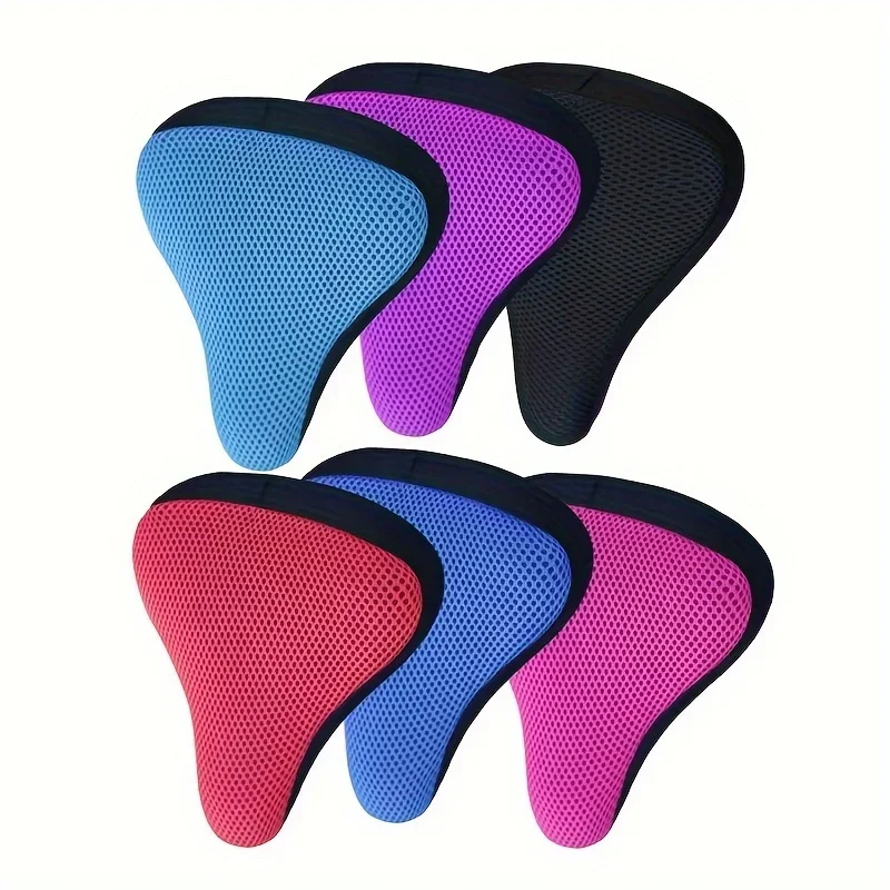 1pc Bicycle Cushion Cover, Road Bike Racing All Seasons Breathable Saddle Cover, Bicycle Riding Equipment