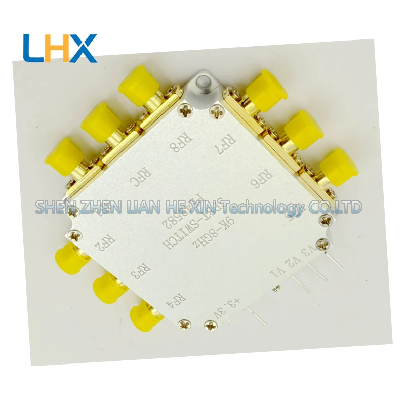 PE42582 RF switch module low insertion loss high isolation SP8T channel 9K-8GHz bandwidth
