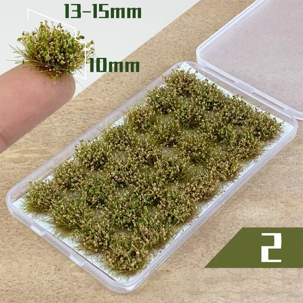 Self-Adhesive Static Grass Tufts Model  DIY Miniature Scenery Wildflowers Flower Cafts Artificial Grass Modeling Wargaming