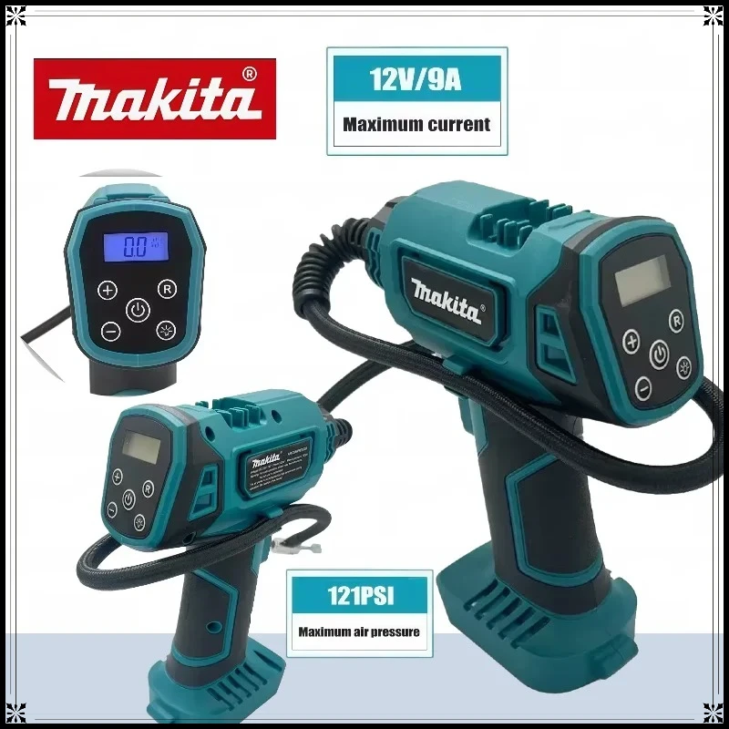 

Беспроводной электрический воздушный компрессор Makita 18В, автомобильный насос, автоматический ручной компрессор, электроинструмент