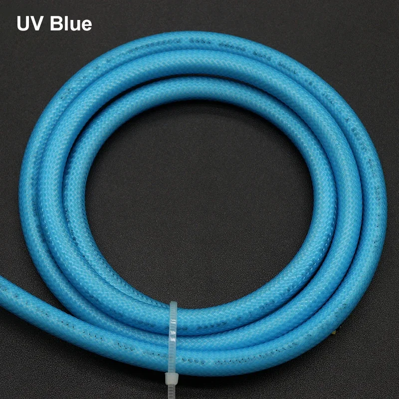 1~50m UV Blue PET Braid Sleeve 2/4/6/8/10/12/14/16/20/25/30/40mm High Density Protect Snake Skin Wrap Sheath For Electric Cables