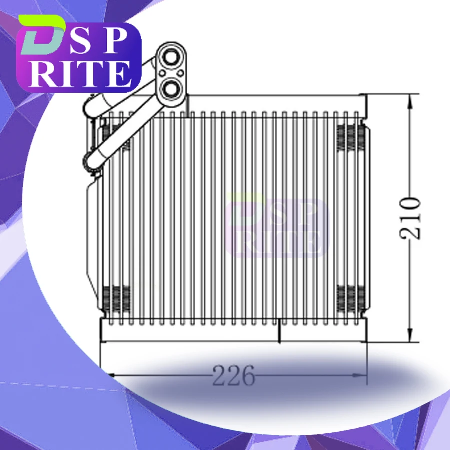 For Hyundai I10 2014-201 CAR A/C Air Conditioning Evaporator Coil 97139-B9001 7139-B9000 97139B90016 Size 38*210*226mm