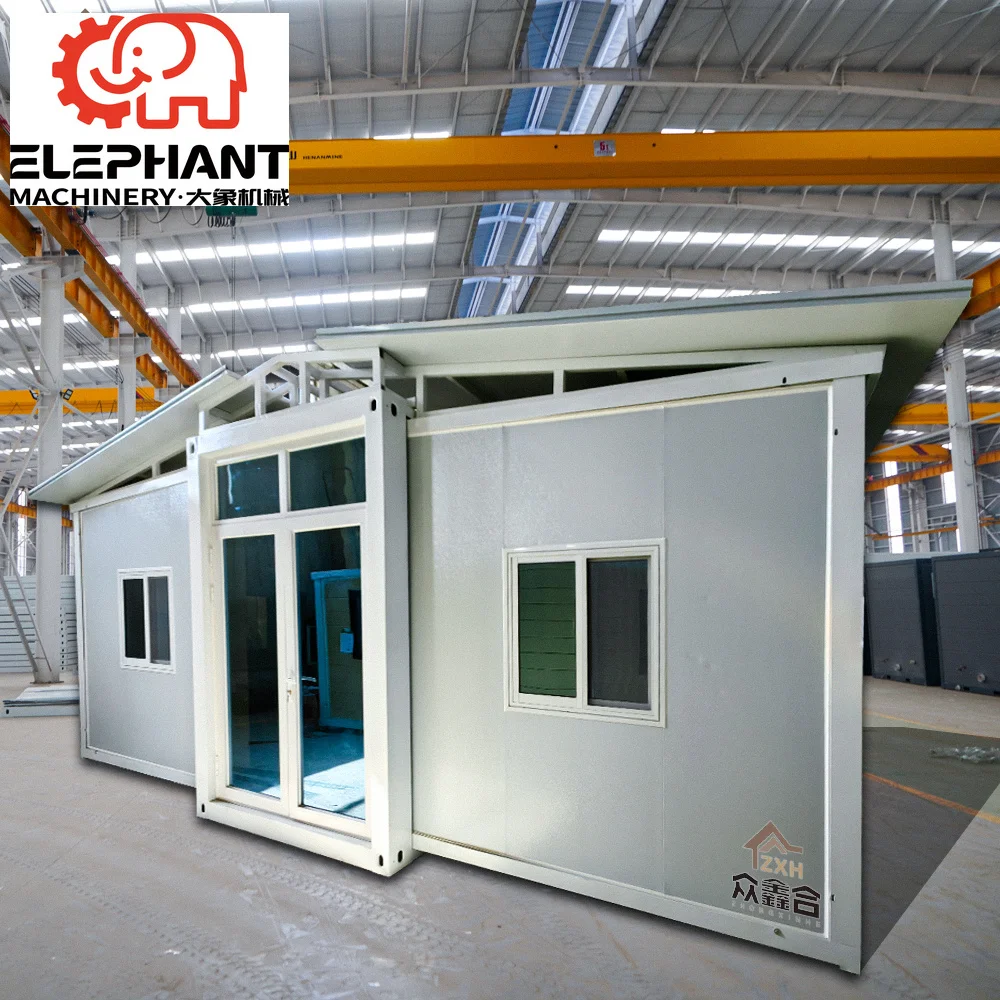 Prefabricated Expandable 2 Bedroom Container House Luxury Modular Home Steel Sandwich Panel Modern Foldable Breathable