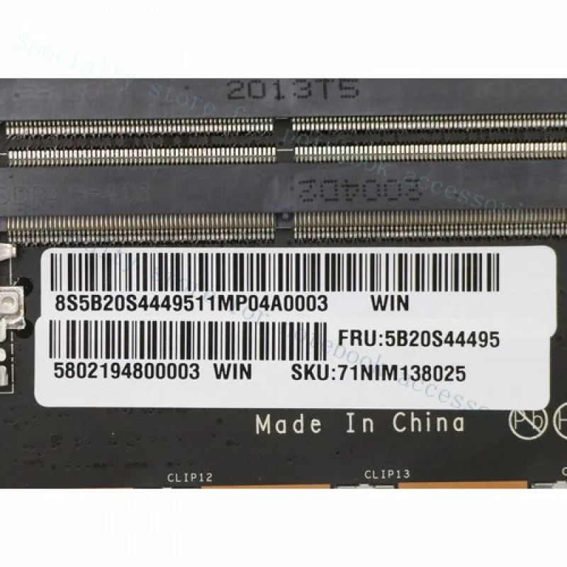 A++FOR Lenovo Legion 7-15IMH05 C7-15IMH05 C81Y 5B20S44495 I7-10750H Laptop motherboard