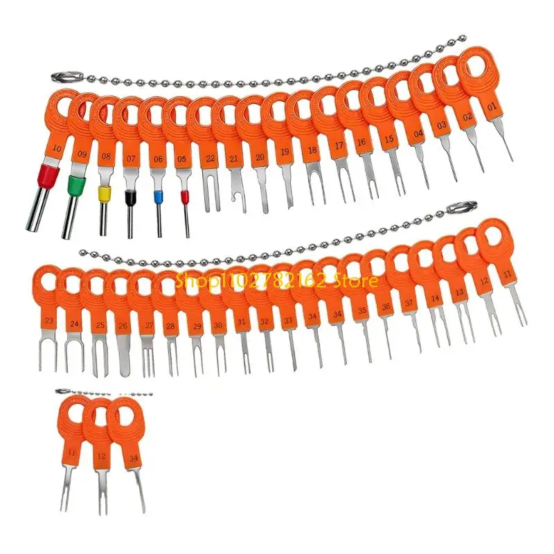 547B Heavy Duty Depinning Tool 41pcs/Set Terminal Release Tool For Automotive And Motorcycle Wiring Maintenance