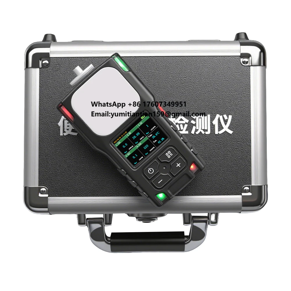 

Портативный прочный газоанализатор на 5 газов: углекислота, метана, кислорода, аммиака, фтора, летучих органических соединений для угольных шахт