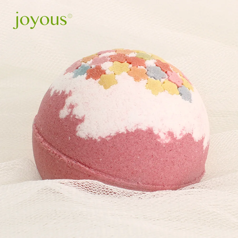 Alegre-Coração do Mar de Flores Bath Bomb, Bubble Ball, Bubble Bath Bag, Incluir Saco De Banho