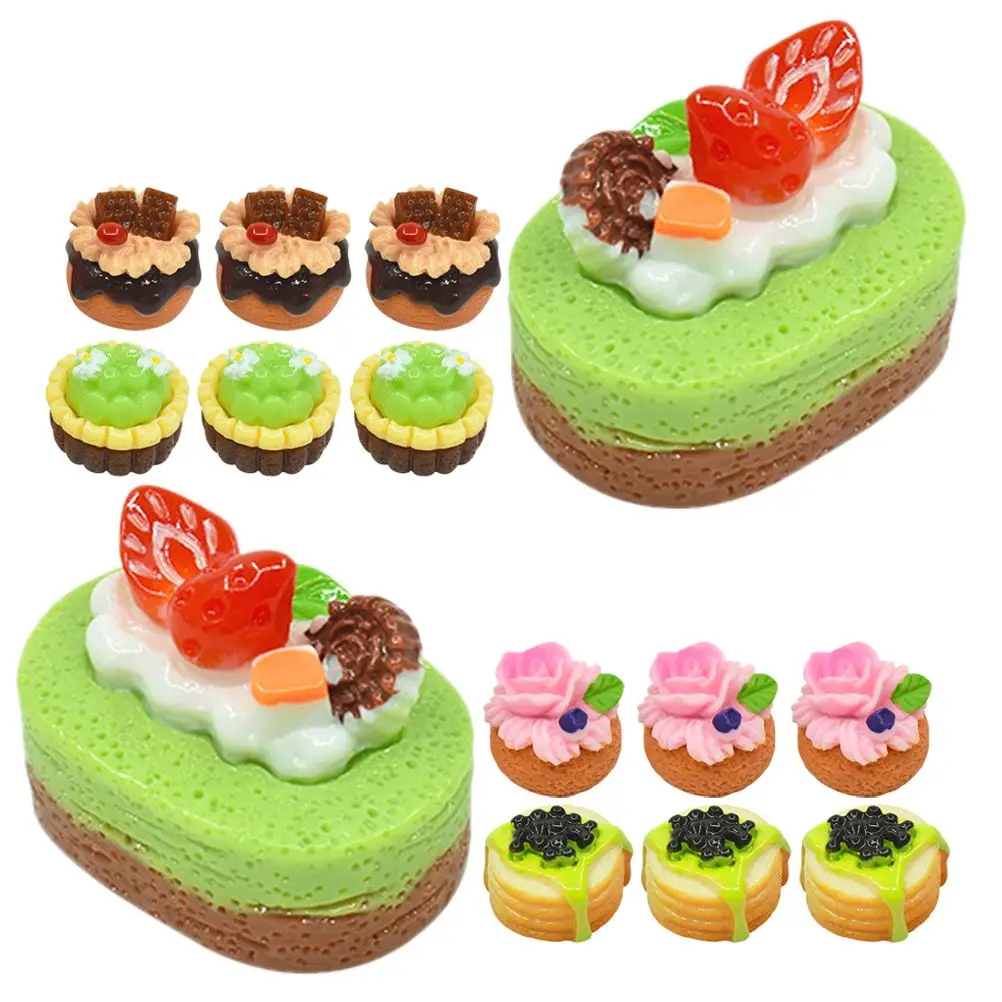 

15 Pcs Simulated Fruit Cake Artificial Dummies Fake Dessert Cakes Realistic Mousse Dummy