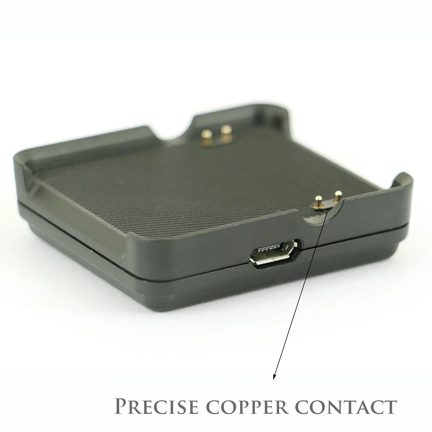 شاحن ساعة Garmin Vivoactive GPS الذكية ، قاعدة شحن مع كابل USB ، أسود