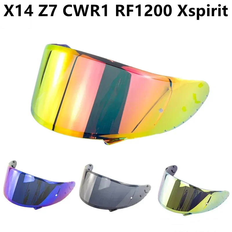 Viseira de capacete para capacetes de motocicleta shoei x14 z7 cwr1 rf1200 xspirit nxr lente de capacete pára-brisa acessórios de capacete de motocicleta