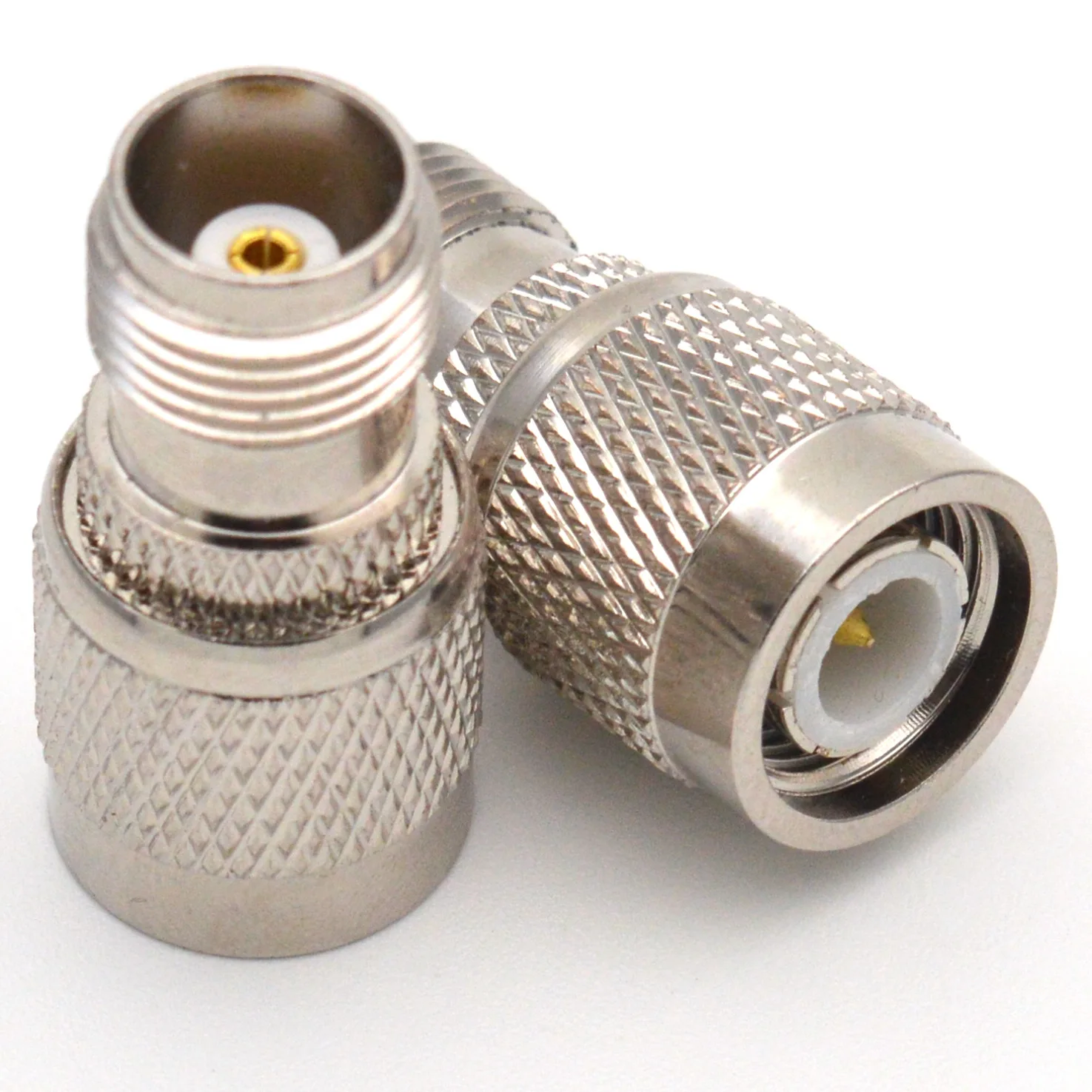 1 Stück TNC-Stecker auf TNC-Buchse RF-Adapter, gerader, vernickelter TNC-Koaxialstecker, Kupfer-Konverter – Detail 5