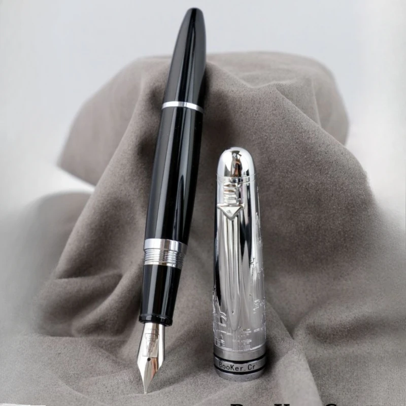 

TANGYUE Cologne Series German Import Resin Fountain Pen Gold/Silver Blade Nib EF/F 0.38/0.5mm Ink Pen Collection Writing