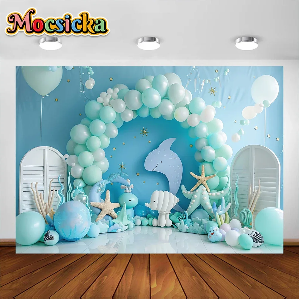 Children Photography Background Colorful Balloon Arch Garland Holiday Birthday Decoration Cake Smash Baby Shower Studio Props