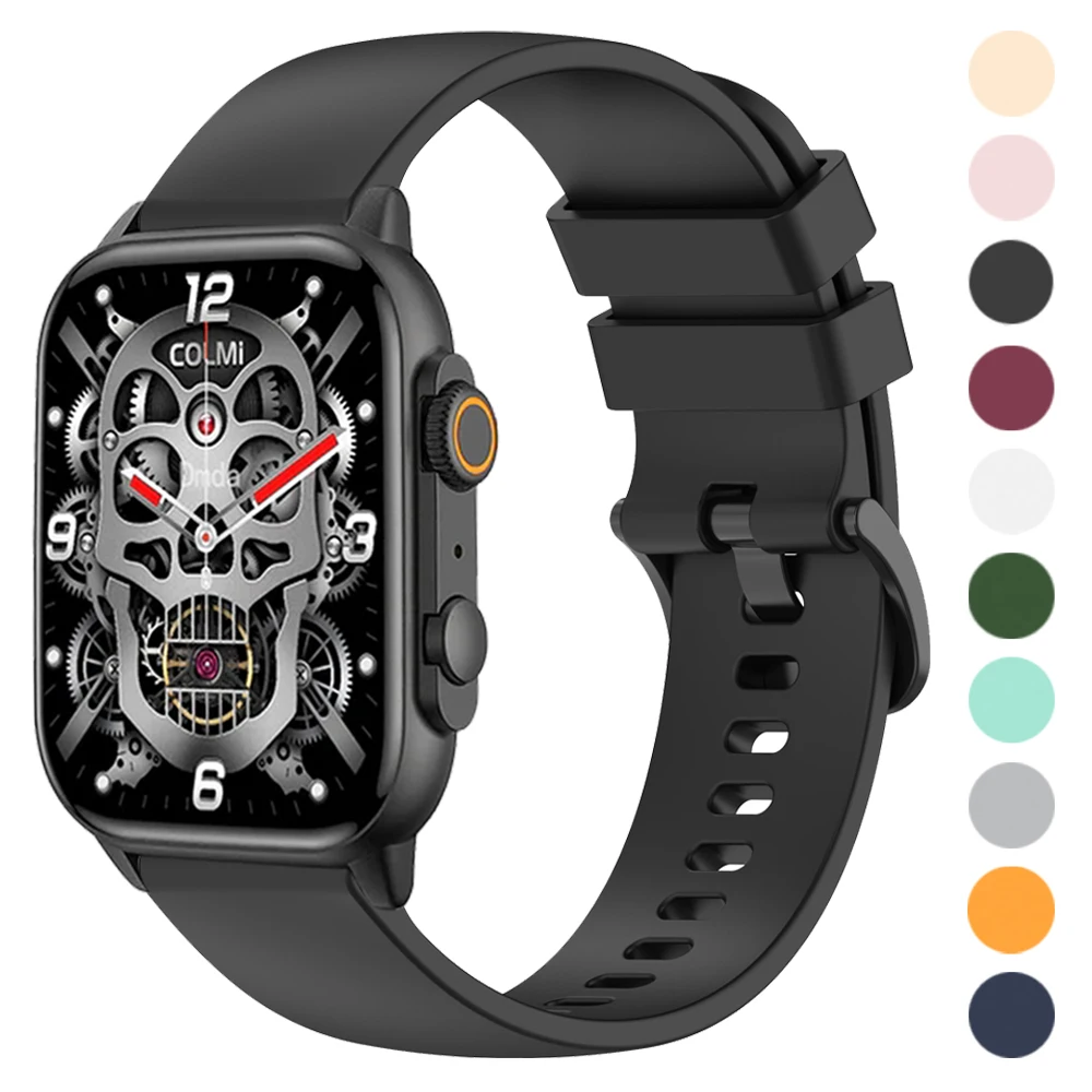 For COLMI P81 P71 Band for COLMI M42/C81/C60/C61/P68/P73/V68/V70 Soft Silicone Bracelet Accessories 20mm 22mm Sports Watch Strap