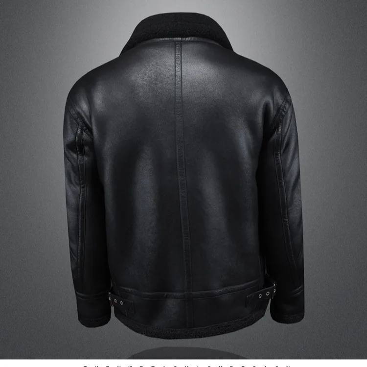 2024 Autumn/Winter New Large Suede Fur Integrated Casual Jacket for Men with Thickened Velvet and Slimming Fashion Coat