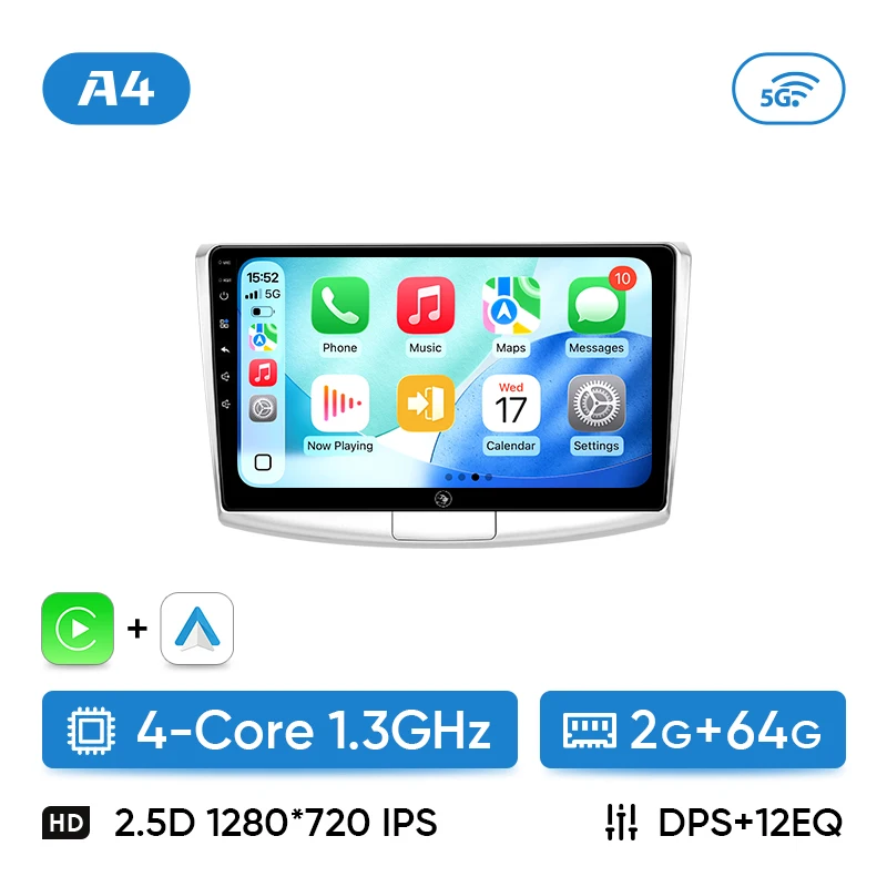 Ainavi Autoradio Voor Volkswagen VW Passat B7 B6 CC 2007-2015 Draadloze Carplay Radio Android Auto Multimedia Speler 2 Din