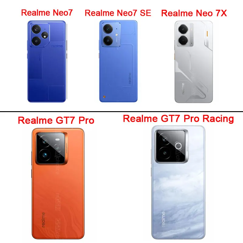 Custodia per Realme Neo 7X Custodia in pelle PU in fibra di carbonio per Realme GT Neo7 SE GT7 Pro Racing Anti-shock Custodia morbida per paraurti