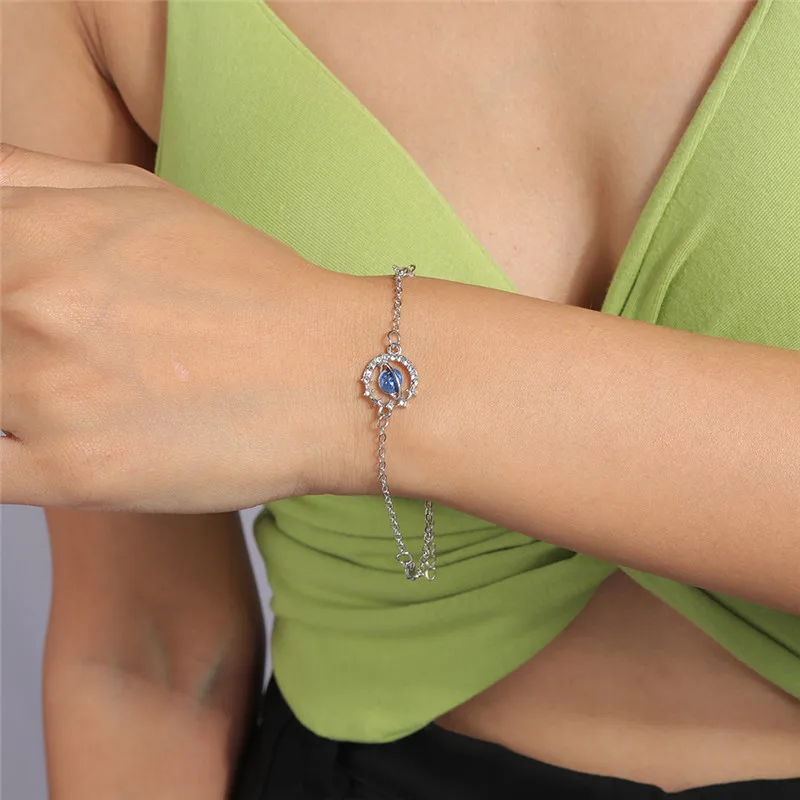 Aihua Bohemia Hamsa Hand Kreuz Armband für Frauen Herz Stern Rose Charm Armband Damen Boho Schmuck neu in Armband Geschenke – Detail 11
