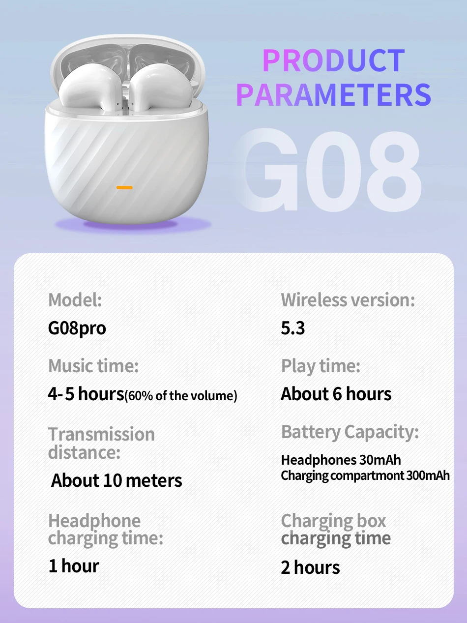 سماعات أذن Air Pro بلوتوث لاسلكية، سماعات صوت HiFi، سماعات أذن منخفضة الكمون مقاومة للماء لهاتف IPhone Android