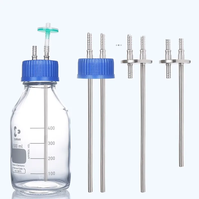 Laboratory Stainless Steel Feeding Bottle Cap, Extended Feeding Cap, Fermentation Tank Feeding Bottle