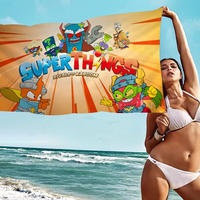 Cute cartoon Super Zings Big Microfiber Beach Towels Quick Dry Towel Sand Beach Towels Pool Towel for Travel Swim Pool Yoga