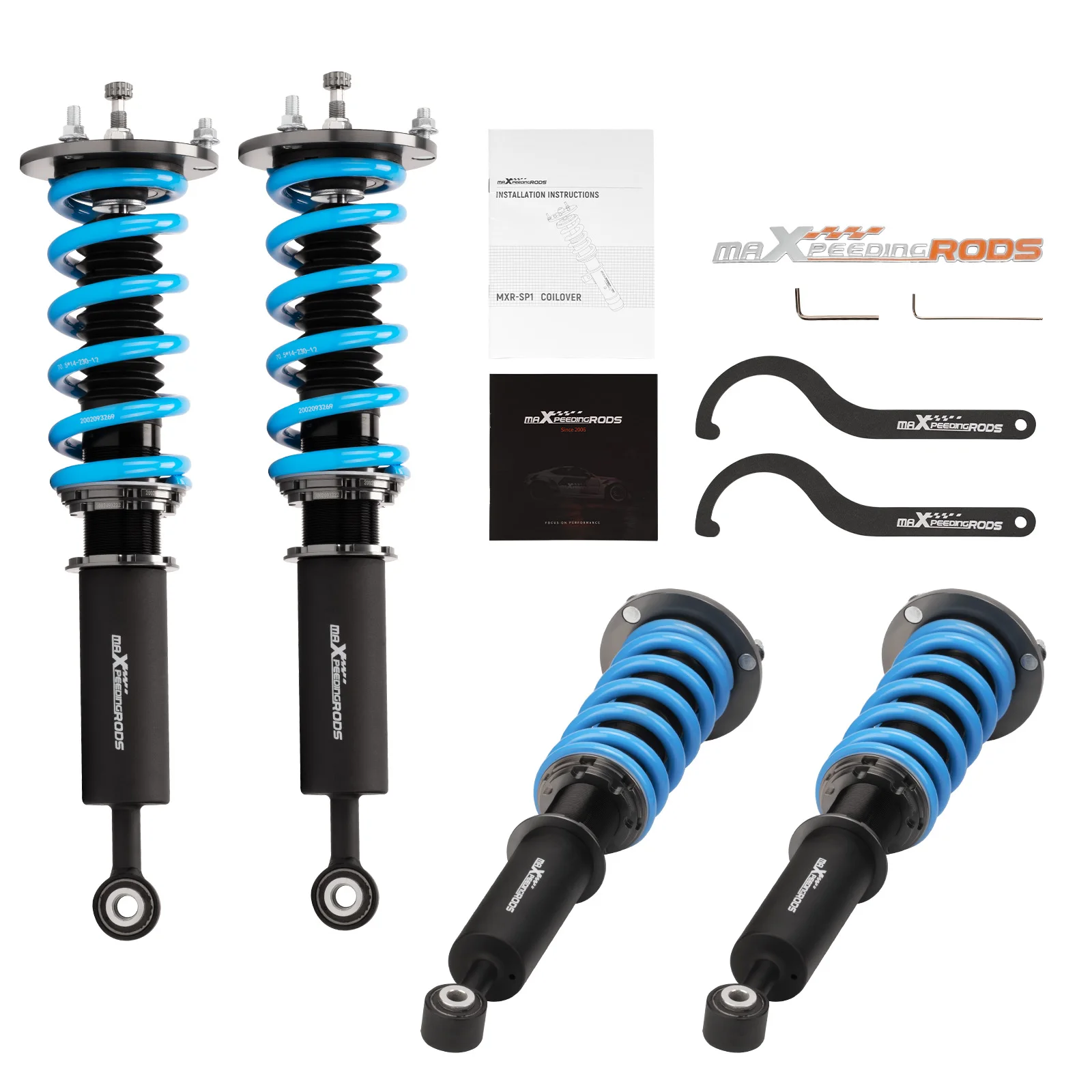 MaXpeedingrods Coilovers 24 Ways Damper Adjustable For Lexus LS430 UCF30 01-06 COT6 Coilover Suspension