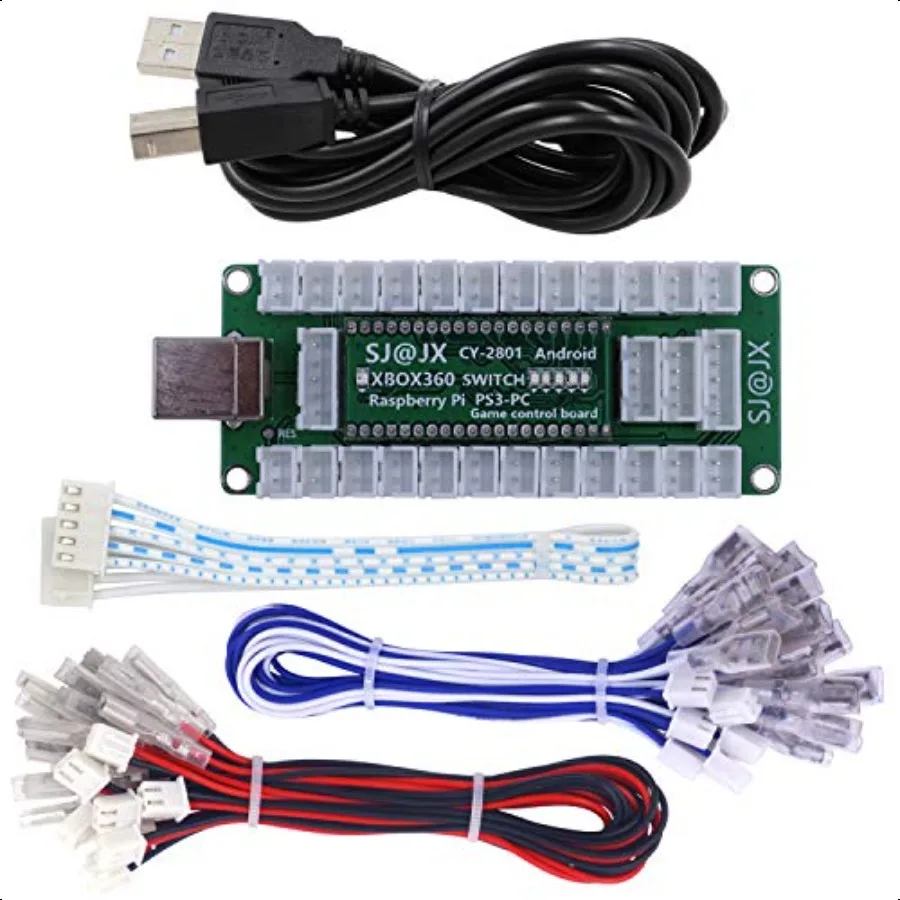 

Game Controller Encoder DIY Arcade Joystick Button Gamepad Code Board for Xbox 360 Switch Raspberry Pi PS3 PC Andriod