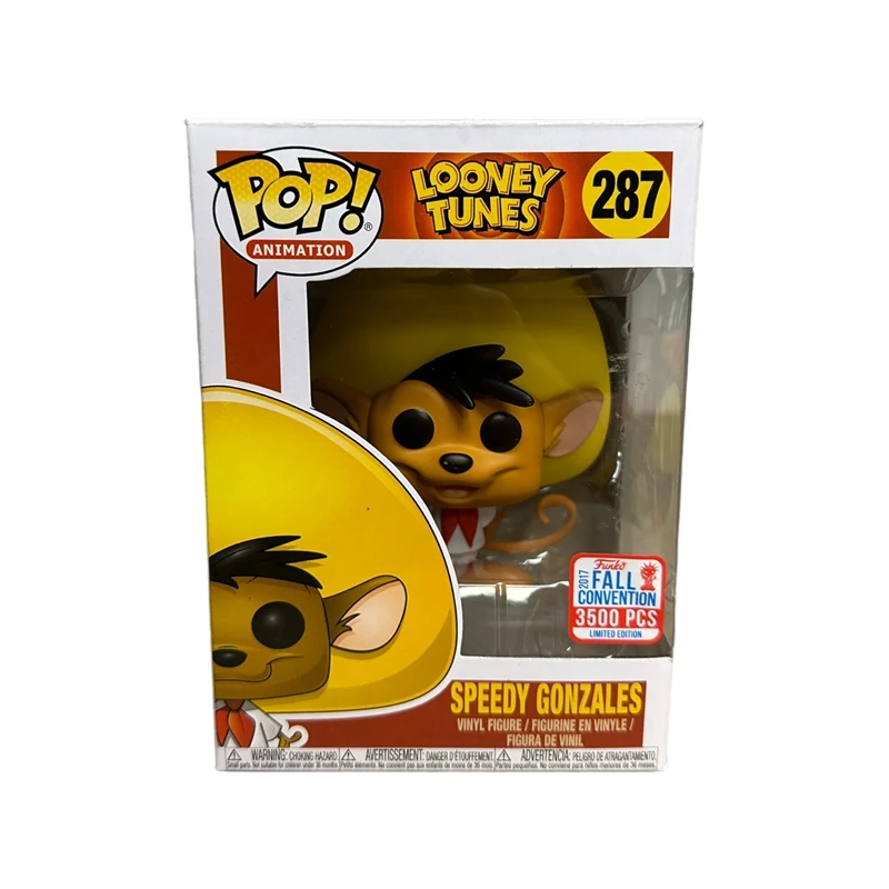 Funko Pop! Looney Tunes: Speedy Gonzales # 287 Convenção de Outono 2017 # Figura de Ação em Vinil Modelo 1607, Presentes de Aniversário, Brinquedos