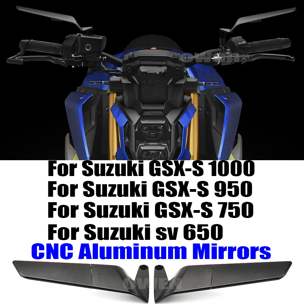 

Для Suzuki GSXS1000 GSXS950 GSXS750 SV650 мотоциклетные зеркала Stealth Winglets зеркальные наборы регулируемые зеркала Крыло зеркала