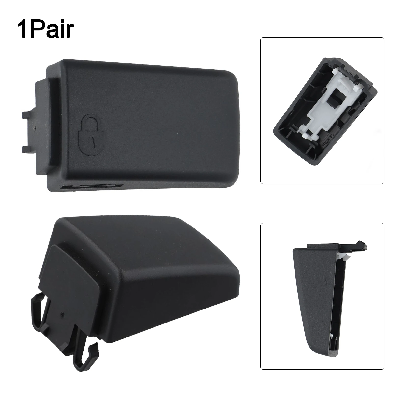 BLACK Door Handle Cap Cover for custom Fit Cover ABS Construction Affordable Solution Easy Installation For Discovery 3