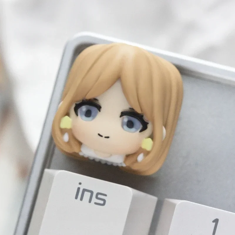 

MYGO Anime Key Caps 3D Resin Keyboard Caps Custom Anon Chihaya Artisan Keycaps for Mechanical Keyboard Accessories Rana Kaname