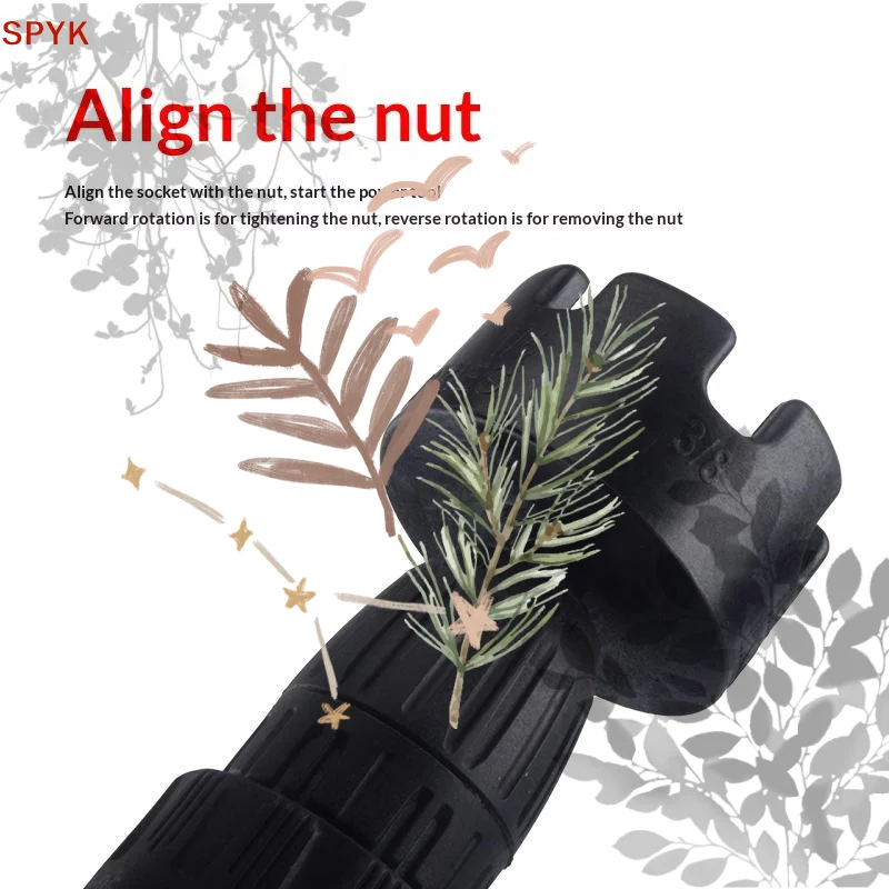 Nut Zipper Drill Attachment Remover: Bolt Extractor Nut Drill Bit Socket Wrenches Power Tool