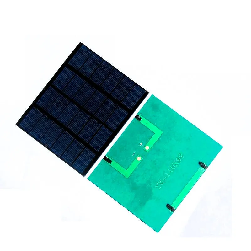 

Portable 1.5W 6V Mini Solar Panels 110*92MM PET Solar Cell DIY Solar Lighting System for Science Projects OEM Power 10PCS