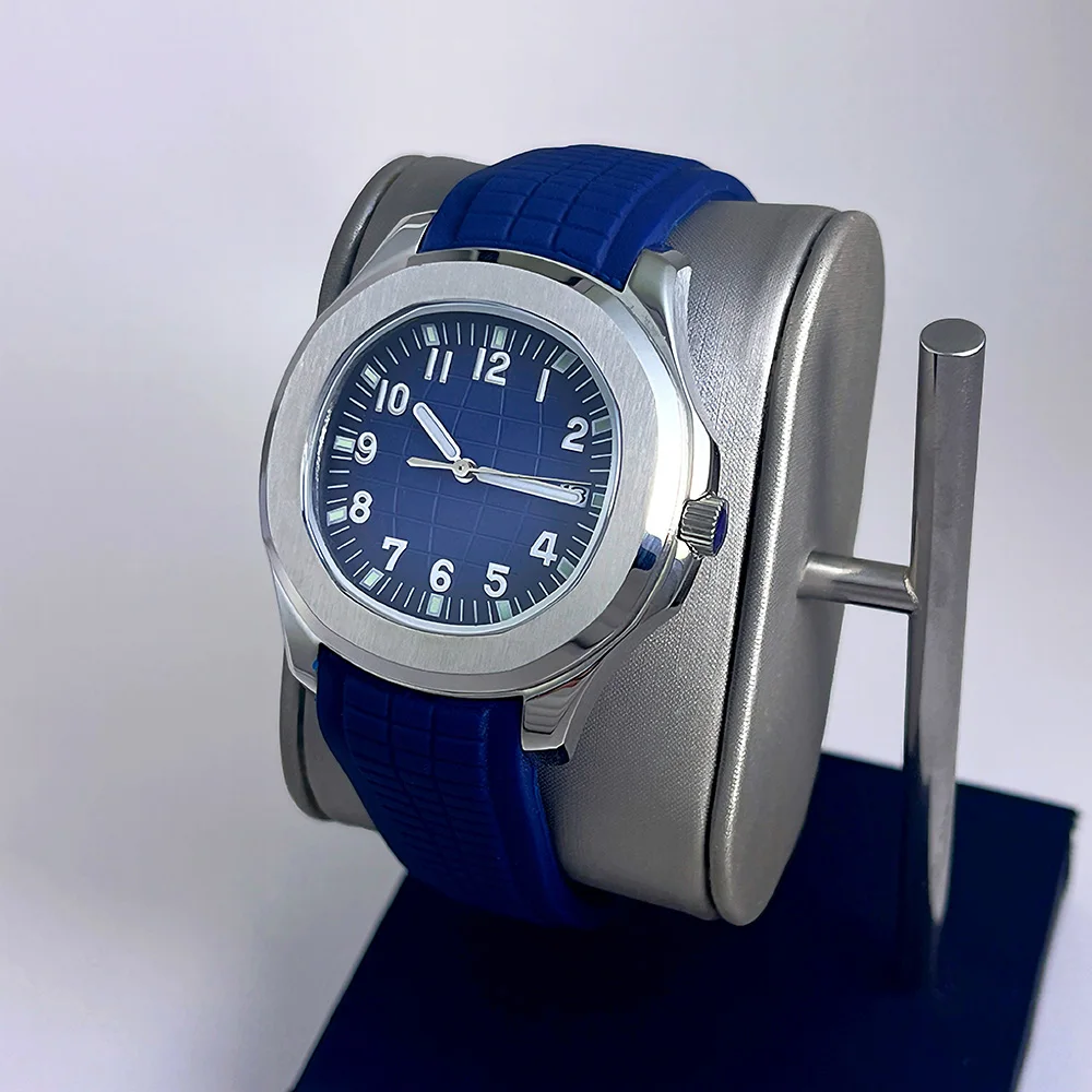 2025 New Men's Sports Watch with Rubber Strap, Automatic Mechanical NH35 Movement, Waterproof Stainless Steel Wristwatch for Men view 3
