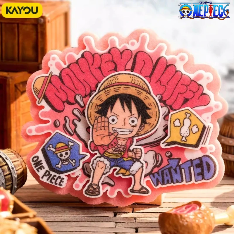 

KAYOU ONE PIECE Spot Non-woven Badge Blind Box Cartoon Badge Mystery Box Anime Pendant Desktop Ornament Toy Gift